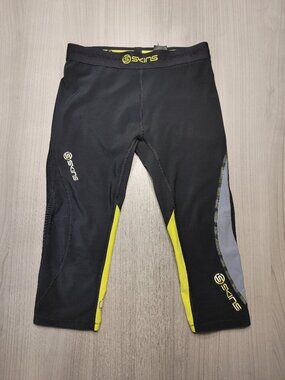 Women's Skins Dynamic Womens 3/4 Tights - black/limoncello Size S
